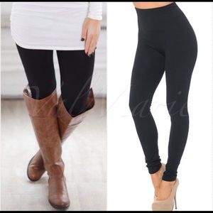 New! Sale!š„ Premium Quality Tummy Control Black Fleece leggings